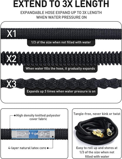 25FT Expandable Garden Hose Pipe Set