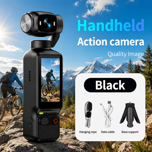 4K pocket camera with 180-degree rotating lens