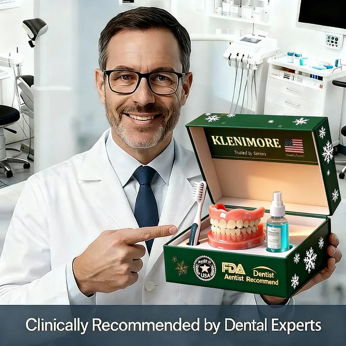 🎅CHRISTMAS HOT SALE-🏆Ends Today: 70% OFF! 🦷 Custom-Fit Dentures That Let You Eat, Talk & Smile With Confidence