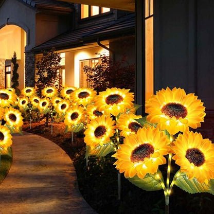 🔥🌻Last Day Sale 49% OFF🌞Solar LED Sunflower Garden Lights-29.6inch/74cm