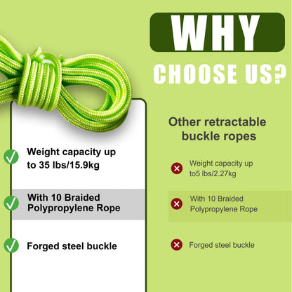 Retractable Buckle Rope-Adjustable Ropes 2026 New Rope Roller with Accessory Cord