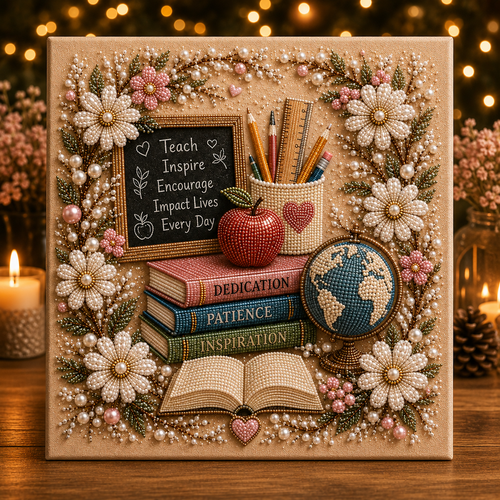 📈🔥2026 Top Picks🍎 Teacher Pearl Art DIY Kit