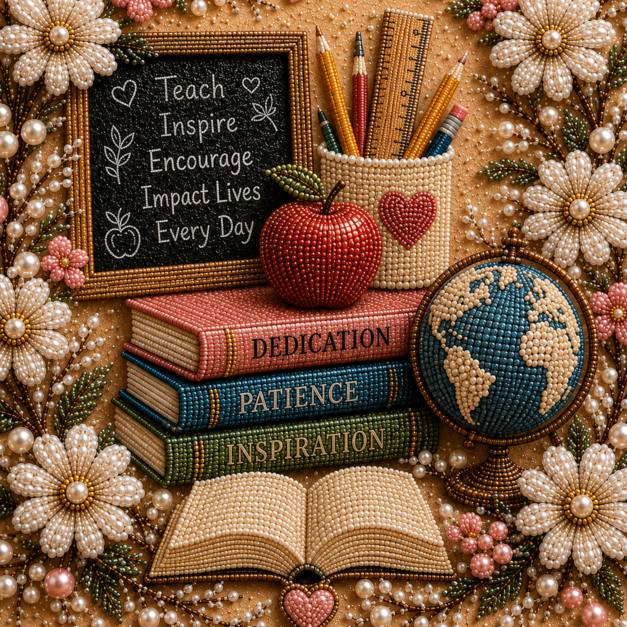 📈🔥2026 Top Picks🍎 Teacher Pearl Art DIY Kit