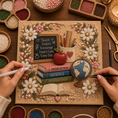 📈🔥2026 Top Picks🍎 Teacher Pearl Art DIY Kit