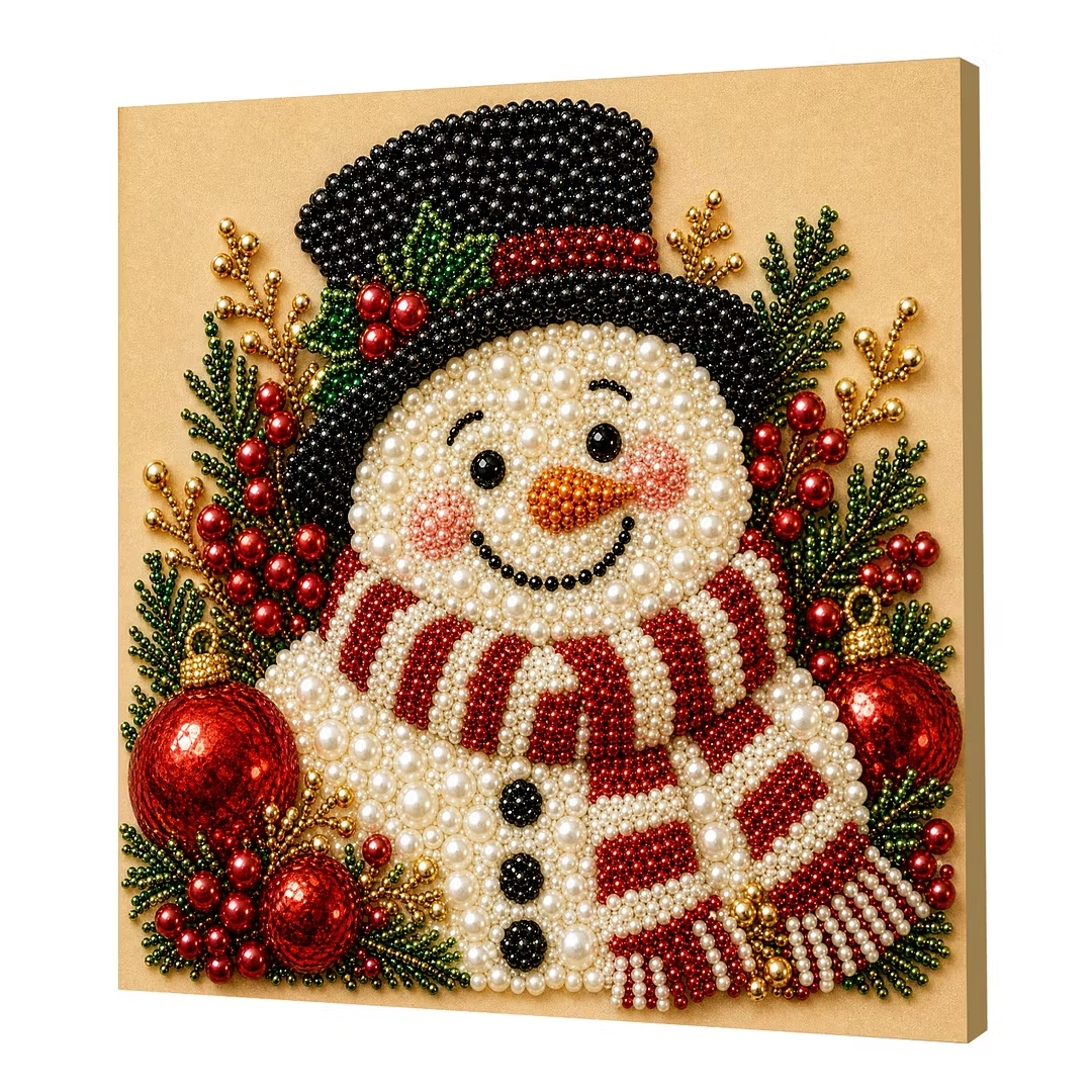 🎄Beginner-Friendly & Calming-💎 DIY Holiday Pearl Painting Kit With Frame