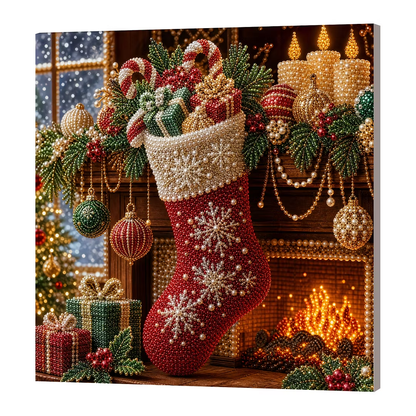 🎄Beginner-Friendly & Calming-💎 DIY Holiday Pearl Painting Kit With Frame