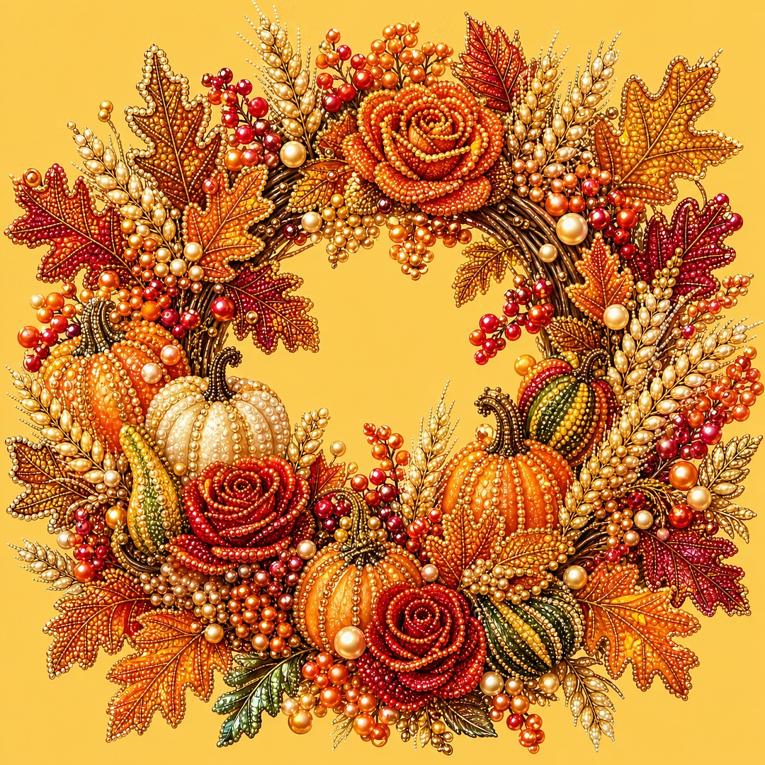 👻✨ Halloween Pearl Art DIY Kit – Spooky‑Cute Ghost & Pumpkin Beaded Wall Art