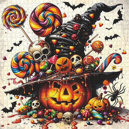 Create, Learn, and Enjoy Halloween Together with a Hands-On Puzzle Craft 🎃👨‍👩‍👧‍👦✨