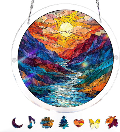 🧩 Stained-Glass Puzzle Kit: A Calm, Colorful Escape for Your Hands & Heart 💖🌿