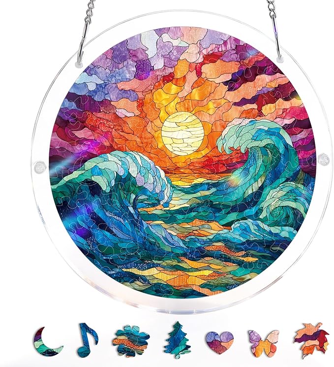 🧩 Stained-Glass Puzzle Kit: A Calm, Colorful Escape for Your Hands & Heart 💖🌿