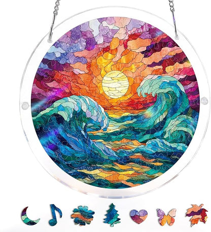 🧩 Stained-Glass Puzzle Kit: A Calm, Colorful Escape for Your Hands & Heart 💖🌿