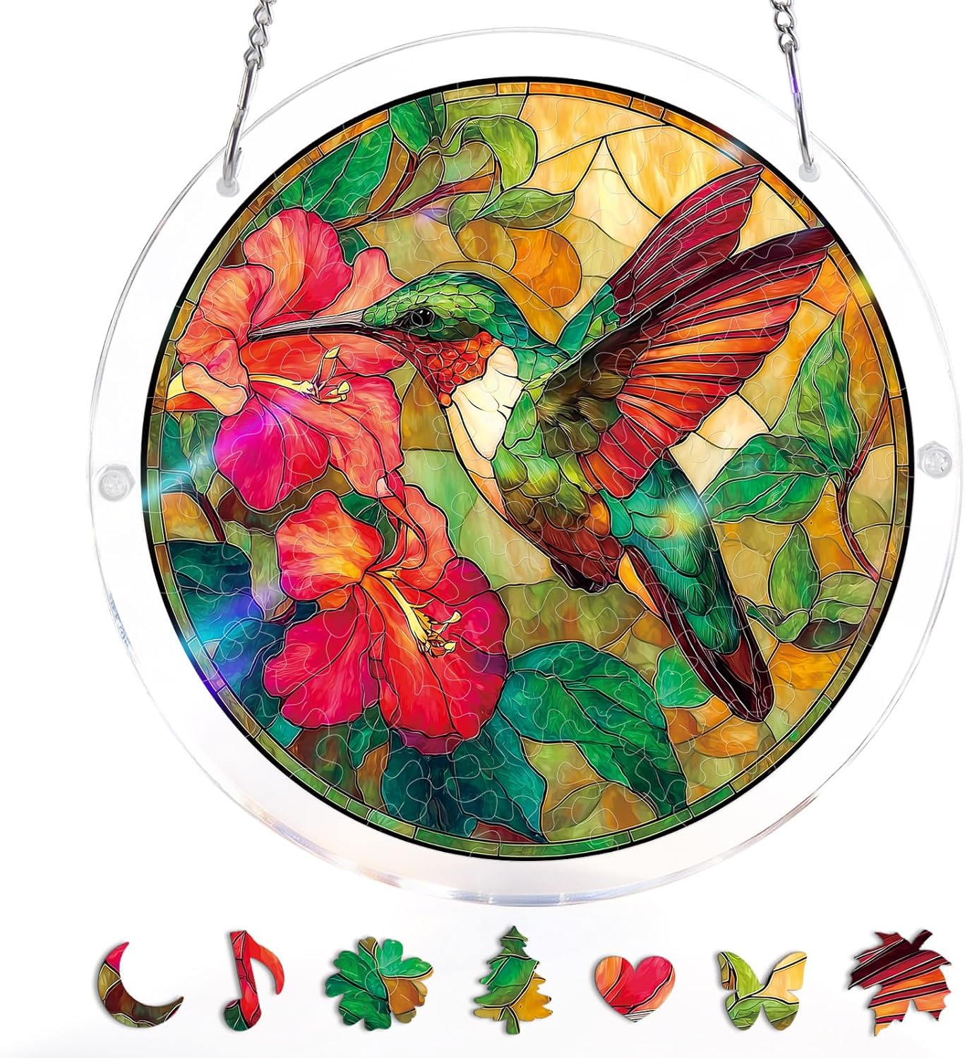 🧩 Stained-Glass Puzzle Kit: A Calm, Colorful Escape for Your Hands & Heart 💖🌿