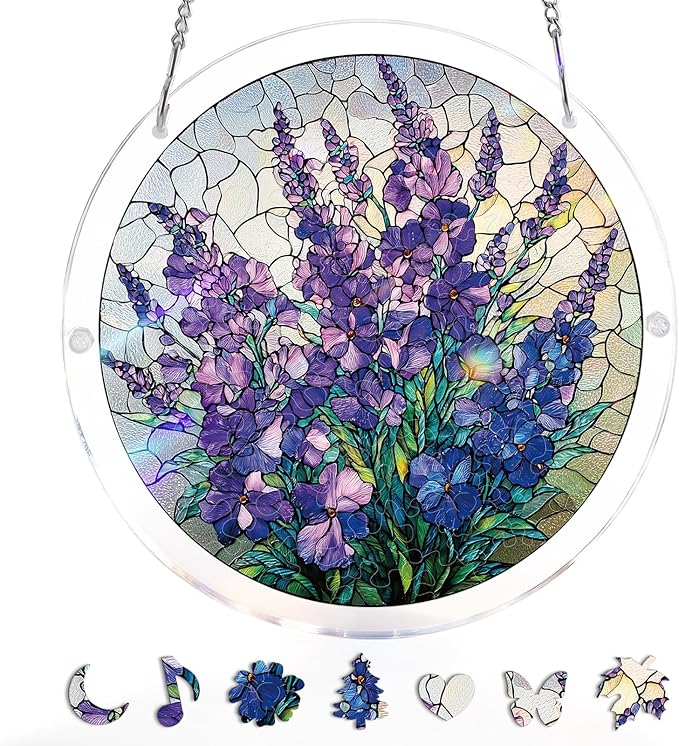 🧩 Stained-Glass Puzzle Kit: A Calm, Colorful Escape for Your Hands & Heart 💖🌿