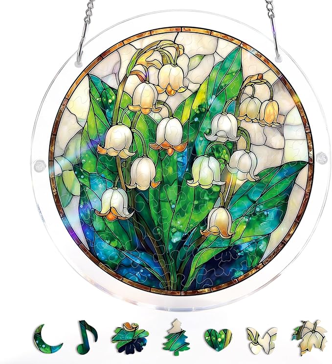 🧩 Stained-Glass Puzzle Kit: A Calm, Colorful Escape for Your Hands & Heart 💖🌿