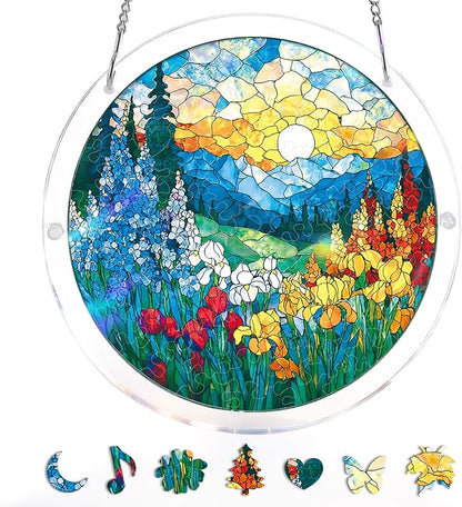🧩 Stained-Glass Puzzle Kit: A Calm, Colorful Escape for Your Hands & Heart 💖🌿
