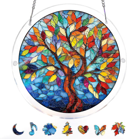 🧩 Stained-Glass Puzzle Kit: A Calm, Colorful Escape for Your Hands & Heart 💖🌿