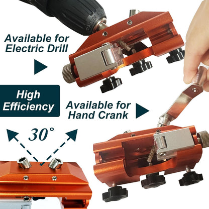 Hand-Crank Chainsaw Sharpener