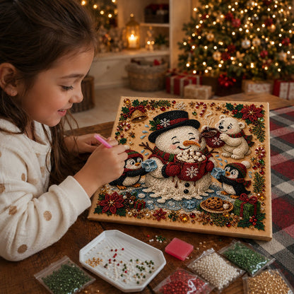 🎄 LAST DAY 49% OFF🧘 Relaxing & Beginner-Friendly🎄 Premium 3D Pearl Christmas Art Kit – ✨Relaxing DIY Craft to Create Stunning Christmas Artwork