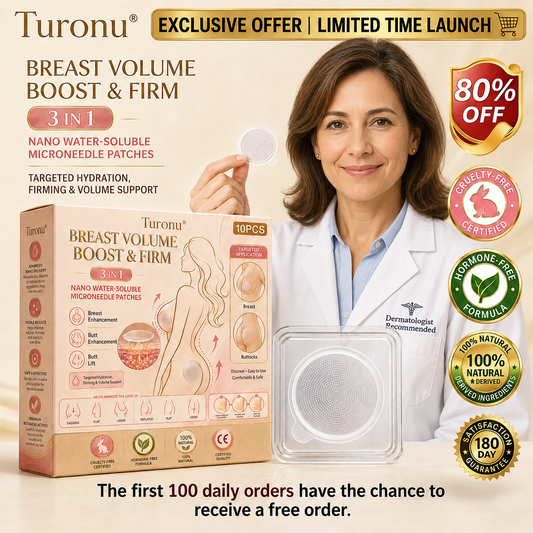 💥Turonu® 👩‍⚕️ Targeted Breast Enhancement Advanced Nano Microneedle Patch💃
