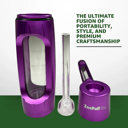 Portable Aluminum Alloy Glass Pipe