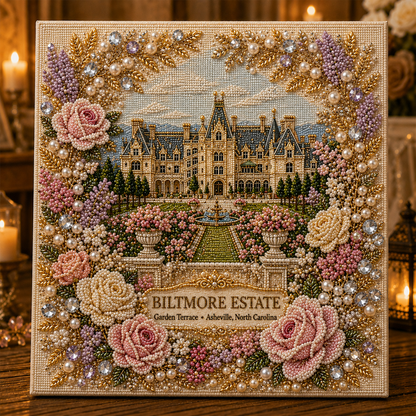 Timeless American Destinations Pearl Art Kit 🗽🏞️ – DIY Beaded Travel‑Inspired Wall Art