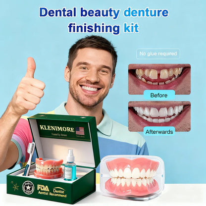 🎅CHRISTMAS HOT SALE-🏆Ends Today: 70% OFF! 🦷 Custom-Fit Dentures That Let You Eat, Talk & Smile With Confidence