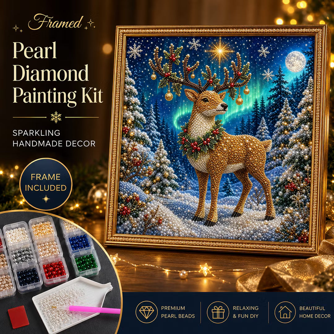 DIY Framed Christmas Pearl Art Kit