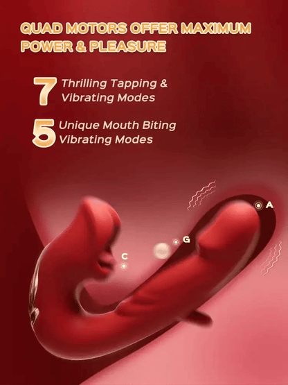 💥New on sale 2026 💞G-Spot Vibrator Female Sex Toy, featuring 7 slapping vibration modes and 5 licking/sucking modes.