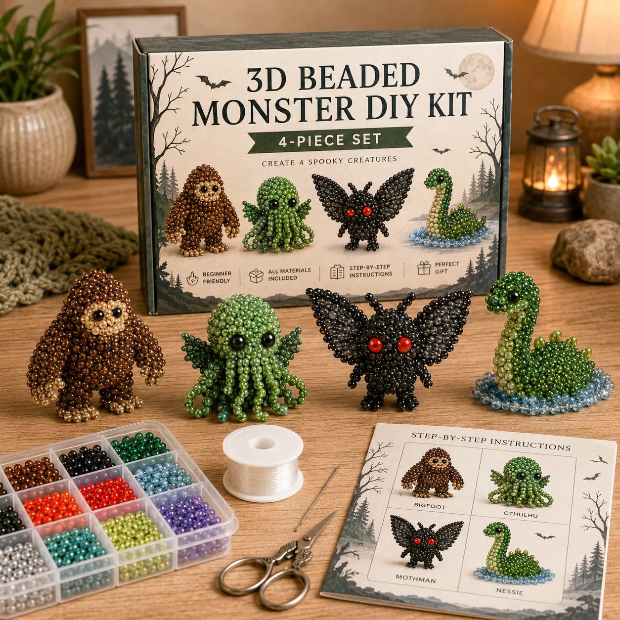 🔥Last Day 49% OFF - 🧵✨Tiny 3D Beaded Animal DIY Kit