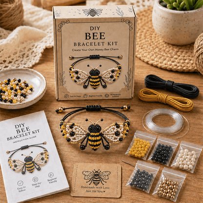 DIY Beaded Bracelet Making Kit 💎✨ – Relaxing Jewelry Craft Set for Beautiful Handmade Bracelets