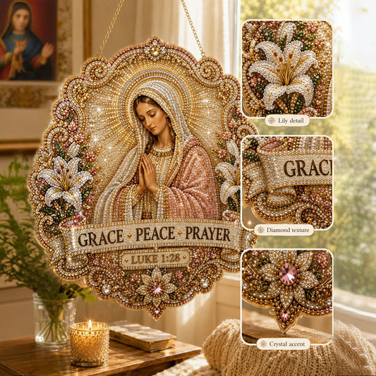 🙏✝️Christian Diamond Art Hanging Ornament Kit