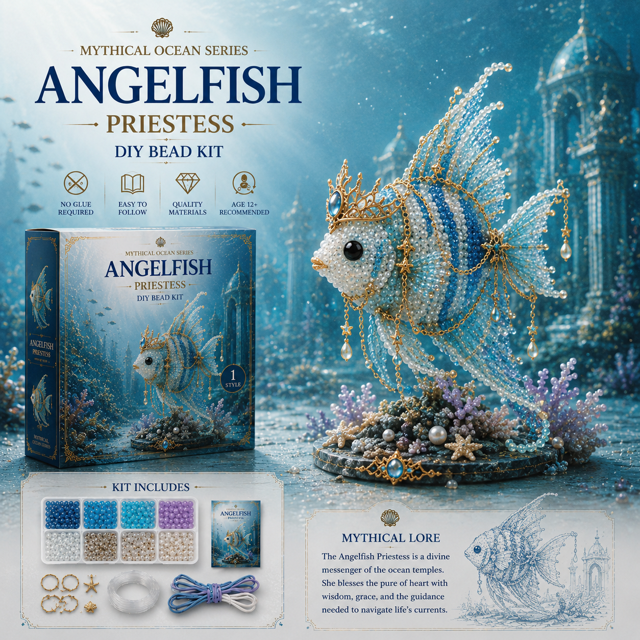🔥Last Day: BUY 3 GET 1 FREE🌊 Mythical Ocean DIY Bead Kit