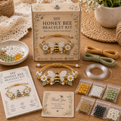 🔥50% Off Last Day - BUY 3 GET 1 FREE-🦋🌼Enchanted Garden Charm Bracelet DIY Kit Series✨🐝🐞