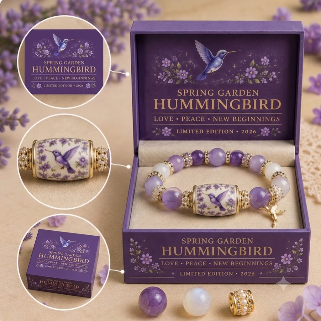 💜Hummingbird Garden Faith Bracelet 🌸 | 2026 Limited Edition Bracelet