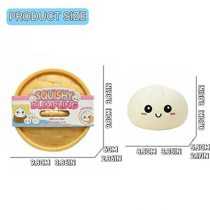 Glitter Dumpling Squishy Steamer Blind Box Surprise Squeeze Fun