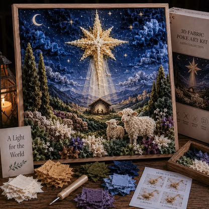 🔥 Last Day 49% OFF - ✝️3D Christian Fabric Poke Art Kit
