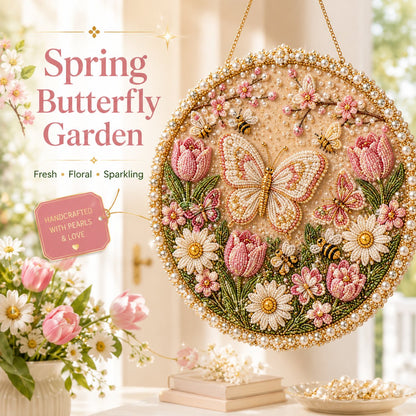 🔥Last Day 49% OFF - 🌸🌻🍂🎄 Four Seasons & Holiday Pearl Art Hanging Wreath Kit ✨