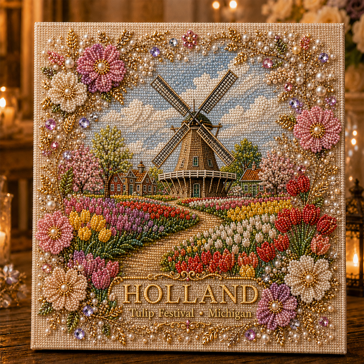Timeless American Destinations Pearl Art Kit 🗽🏞️ – DIY Beaded Travel‑Inspired Wall Art