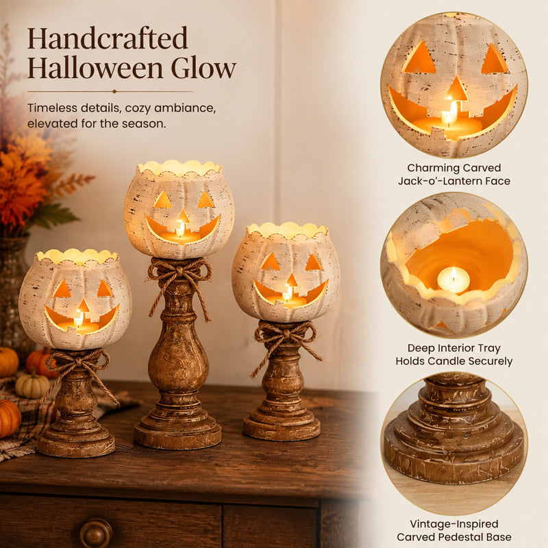 🕯️ Create the coziest autumn atmosphere in your home: Pumpkin Candlestick 🎃
