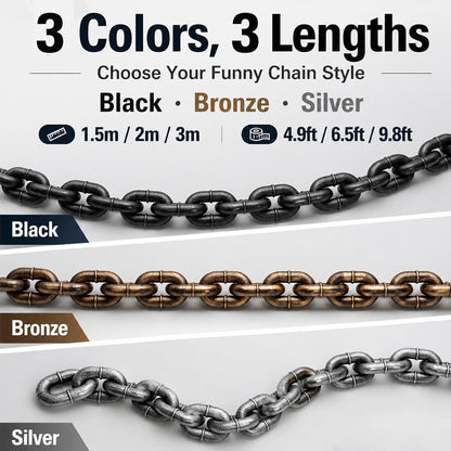 Iron Paw Comedy: The "Heavy" Chain Leash That's Light as a Feather! ⛓️✨