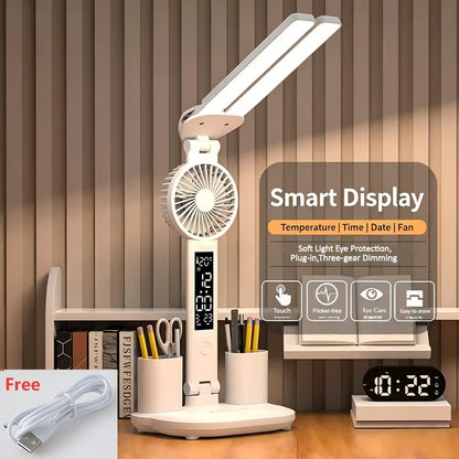 Multifunctional Fan Desk Lamp