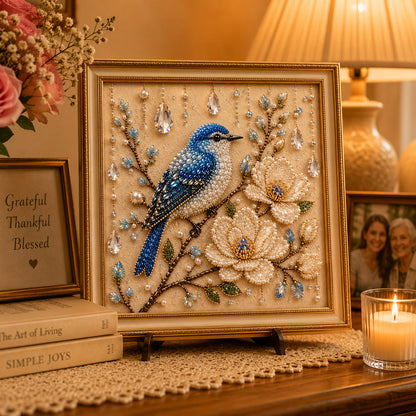Luxury Bird Pearl Art DIY Kit for Elegant Home Decor, Relaxing Handcraft Projects and Gift‑Ready Wall Art