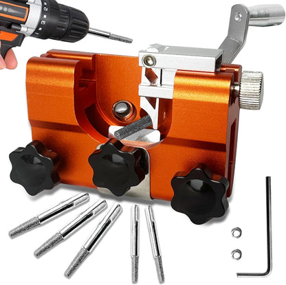 Hand-Crank Chainsaw Sharpener