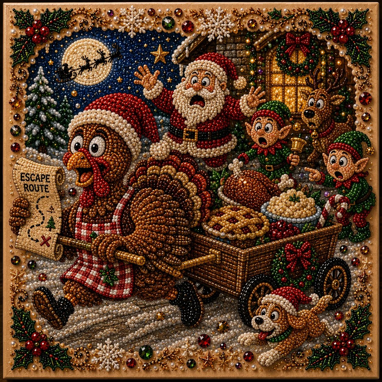 🎄 LAST DAY 49% OFF🧘 Relaxing & Beginner-Friendly🎄 Premium 3D Pearl Christmas Art Kit – ✨Relaxing DIY Craft to Create Stunning Christmas Artwork