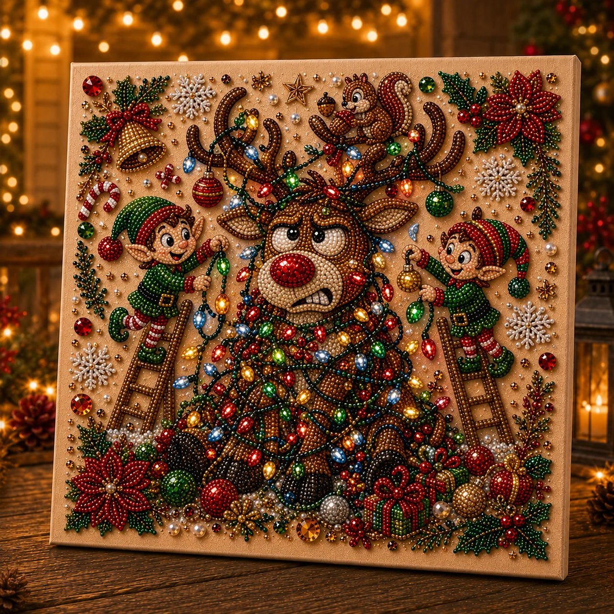 🎄 LAST DAY 49% OFF🧘 Relaxing & Beginner-Friendly🎄 Premium 3D Pearl Christmas Art Kit – ✨Relaxing DIY Craft to Create Stunning Christmas Artwork