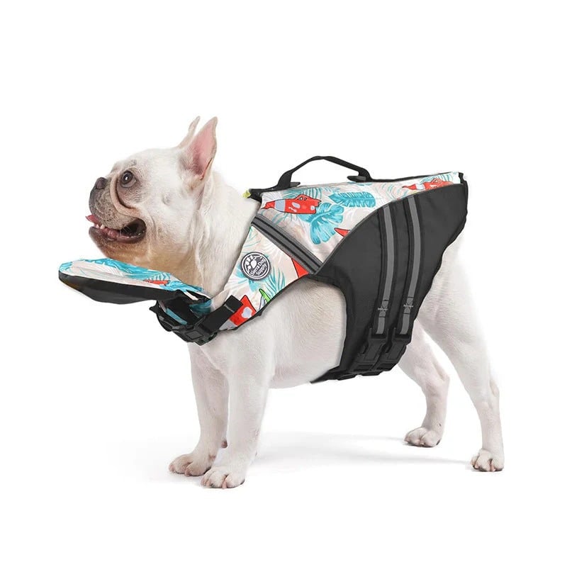 Safety Dog Life Vest with Detachable Chin Support
