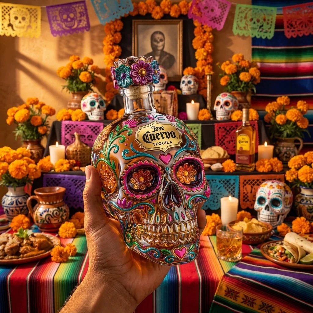 💀Jose Cuervo Day of the Dead Limited Edition Tequila Bottle 🔥Free Shipping Worldwide