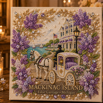 Timeless American Destinations Pearl Art Kit 🗽🏞️ – DIY Beaded Travel‑Inspired Wall Art