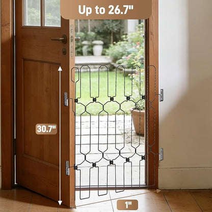 Retractable dog door for front door