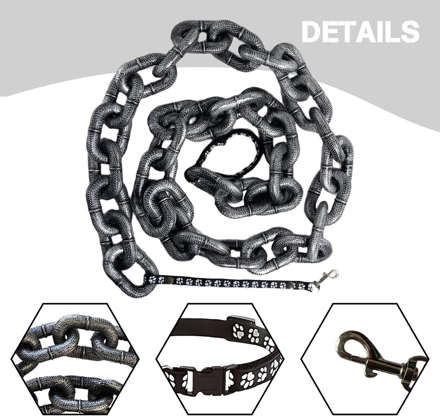 Iron Paw Comedy: The "Heavy" Chain Leash That's Light as a Feather! ⛓️✨